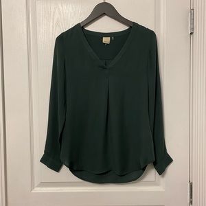 NWOT Ecru Green Blouse Size XS